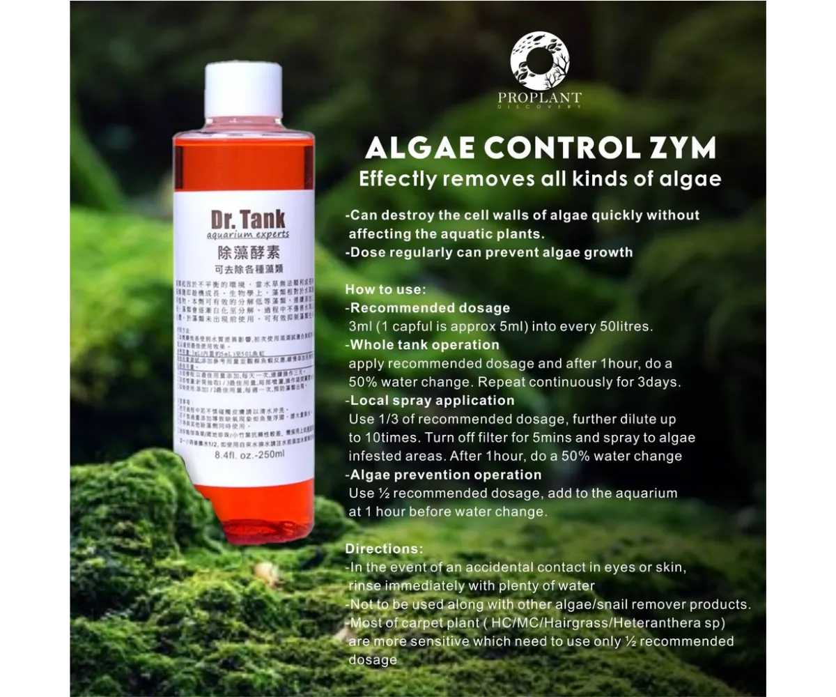 Dung dịch diệt rêu tảo hại Dr.Tank Algae Control Zym